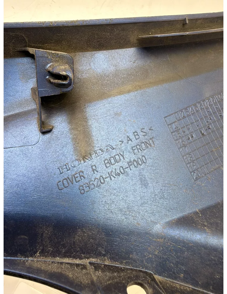 Cache latéral arrière droit origine bleu HONDA FORZA 125 2015 - 2018 – 83520-K40-F000