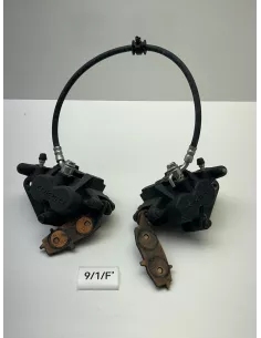 Paire d'étriers de frein avant origine KAWASAKI ER-6F 650 2010 - 2016 – 430800077DJ / 430800076DJ