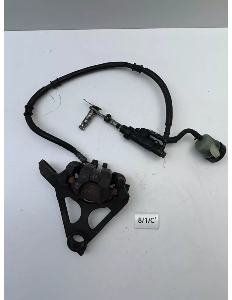 Etrier de frein arrière complet (avec platine) et maître cylindre (avec bocal) YAMAHA TDM 900 2002 - 2013 – 5PS-2580W-10 / 5PS-2