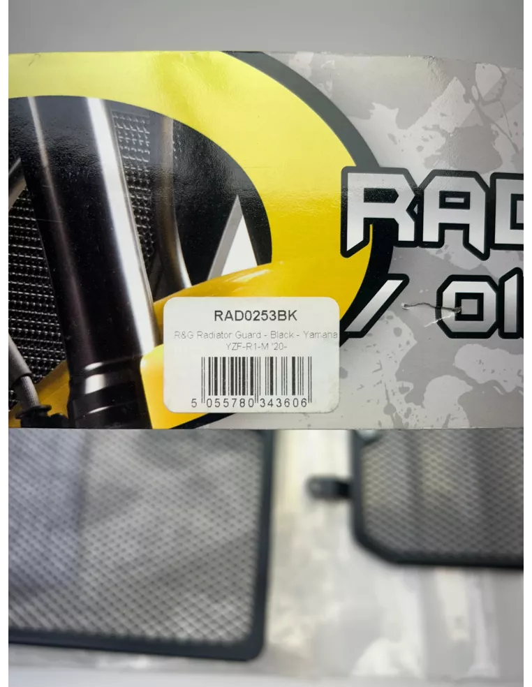 Grille de radiateur de refroidissement et d'huile R&G YAMAHA R1 2015 - 2024 – RAD0253BK / OCG0023BK